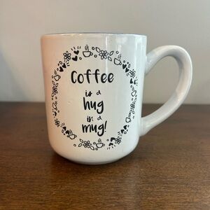 Sheffield Home Coffee Mug Cup “Coffee is a Hug in a Mug” 16 Ounce Capacity Mint